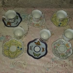 Baum Brothers Butterfly cups & saucers